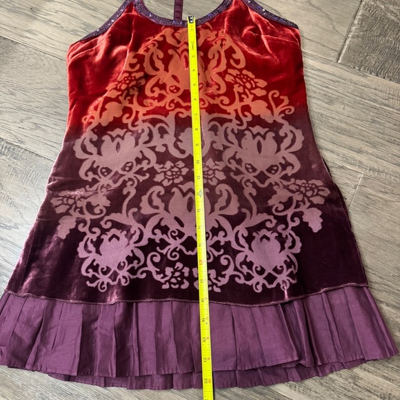 Free People Forbidden Ivy Ombré Velvet Tunic Dress Size 0 NWOT - Picture 5 of 12